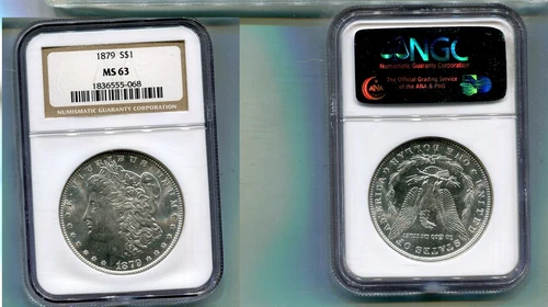 1879 P MORGAN SILVER DOLLAR NGC MS63 3151T