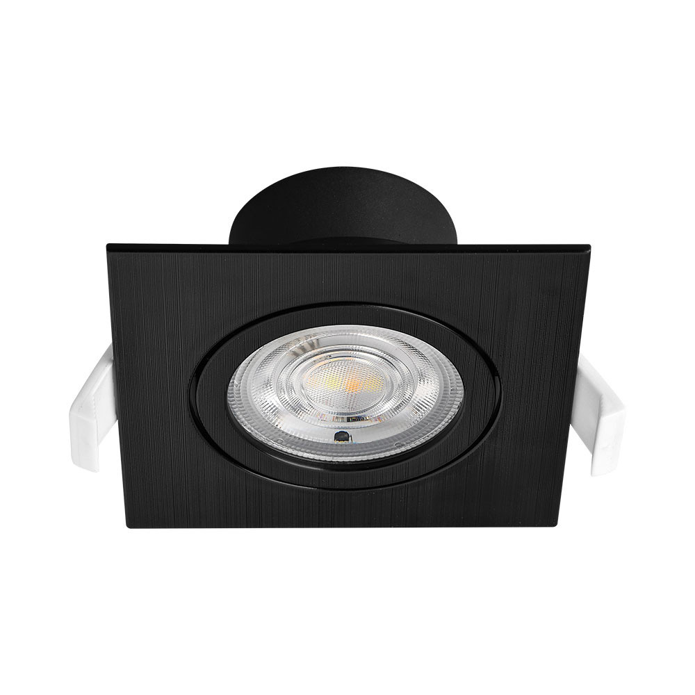 Spot LED encastrable 3en1 CCT variable lot de 10 orientables noirs