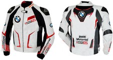 BMW R Uomini Giacca in Pelle da Motociclista MOTOGP Motocicletta Giacche Cuoio