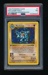 Machamp 1999 Pokemon Game #8 1st Edition Holo (Shadowless) Price Guide ...