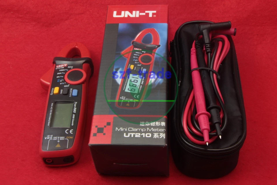 UNI-T UT210E Handheld Digital Clamp Meter Multimeter RMS AC/DC Mini Resistance - Photo 1/1