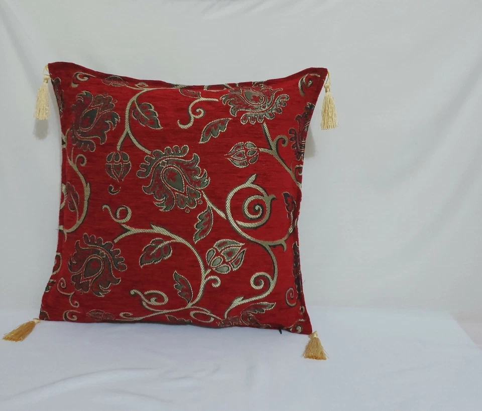 Traditional Ottoman Boho Mosaic Cushion Pillowcase Set of Two 17" X 17" Inches - Image 3 of 4
