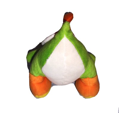 ☆yoshiporu☆ Nintendo Super Mario YOSHI Green Cream Orange 8in Sitting Plush No