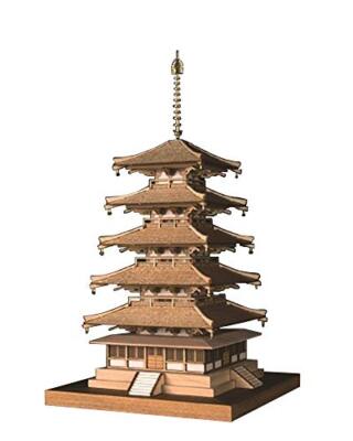Woody Joe 1/150 Horyuji Temple Five Tree Wooden Model Kit | eBay