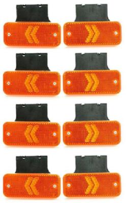 8x LED Seitenmarkierungs Pfeilleuchten LKW für Iveco Scania DAF MAN VOLVO Van LKW