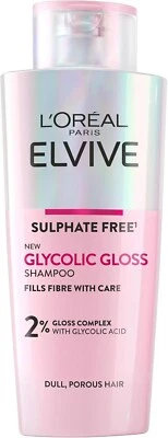 LOreal Paris Elvive Glycolic Gloss Shampoo Glycolic Acid 200ML UK