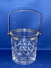 STUNNING CRISTAL D’ARQUES ICE BUCKET Crystal Ice Bucket Silver Coloured Handle