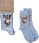 Wrendale Designs Cow Sock with Gift Bag - Daisy Coo
