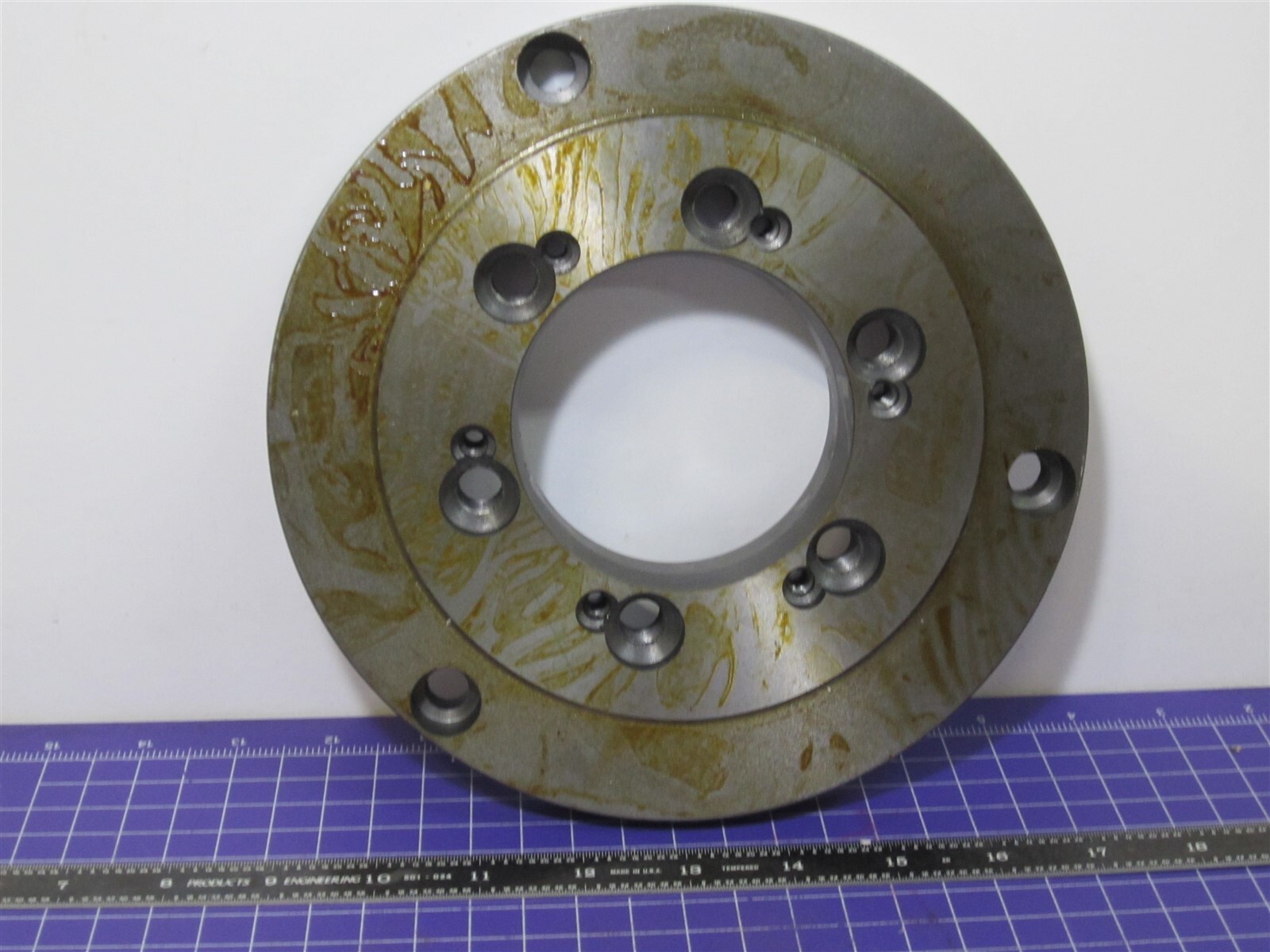 Adapter Back Plate for 8" Dia. Lathe Chucks SemiSteel D15 Mount