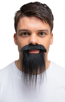 Schnurrbart & Bart Erwachsene KostüMzubehöR Piratenbart Schwarz Herren Tash