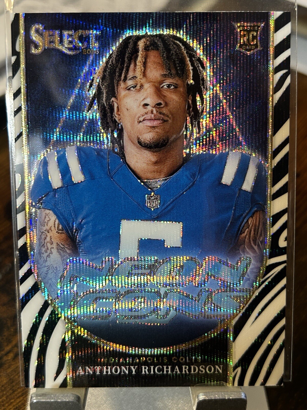 2023 Panini Select Anthony Richardson Zebra Prizm Neon Icons SSP RC Rookie Colts