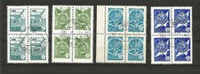 Russie CCCP 1976/78 4 blocs de 4 timbres oblitérés /TR6248