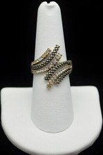 Sterling Silver Beautiful Multi-Tone Stone Ring SZ 8.0 FMX450