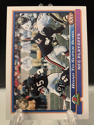 Road to Super Bowl XXV: Bears vs. Saints 1991 Bowman #550b NFL Football
