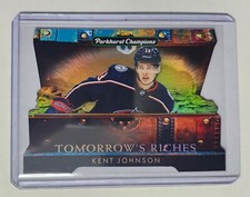 2022-23 Parkhurst Champions Tomorrows Riches GOLD Kent Johnson RC Columbus