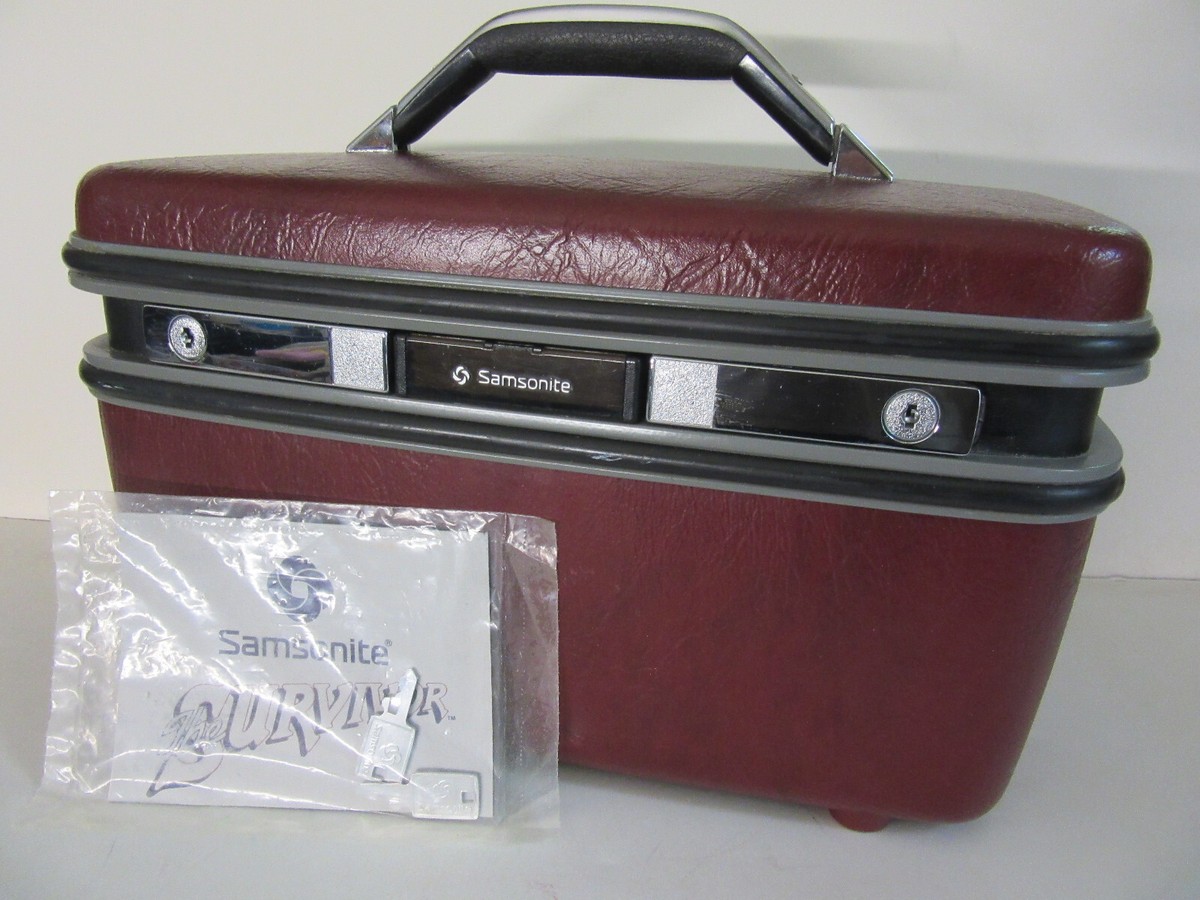 Samsonite SILHOUETTE SURVIVOR vintage Train Case Luggage Samsonite SILHOUETTE SURVIVOR vintage Train Case Luggage