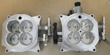 Billet Aluminum 4 Bbl 4150 Throttle Bodies 1.750 Bores Mfg Unknown Pair