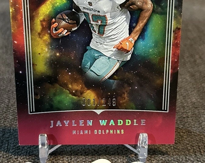 Jaylen Waddle 2023 Panini Origins - Red #72 001/149 Dolphins - Image 3 of 3