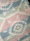 Set of 4 Cloth Placemats Blue, Pink, Green & White Approx. 16 1/2" x 11" Used — photo 9