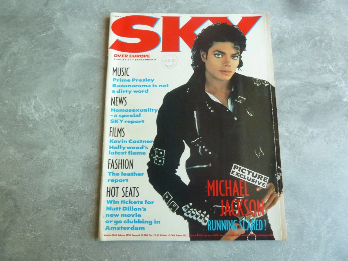 VTG 1987 EUROPE SKY MICHAEL JACKSON BAD COVER MAGAZINE MUSIC