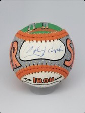 Carl Ripken Jr.& Sr Signed 1/1 Hand Painted Art Baseball JSA  COA + LOA