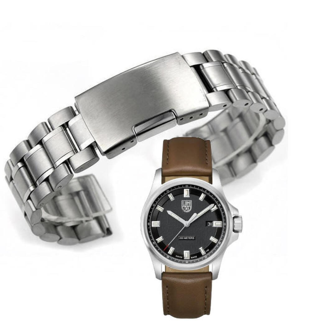 Metal Replacement Watch Band Fits Luminox Dress Field 1830 1831