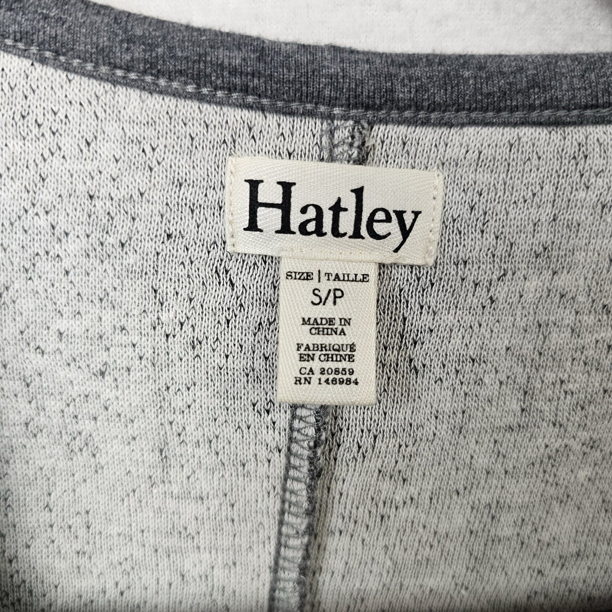 Hatley Sweater Woman's Size Small Gray Long Sleeve Open Front