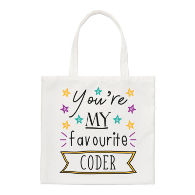 You're My Favourite Coder Stars normale Tragetasche lustig bester Shopper