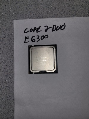Intel Core 2 Duo E6300 1.86GHz Dual-Core (BX80557E6300) Processor