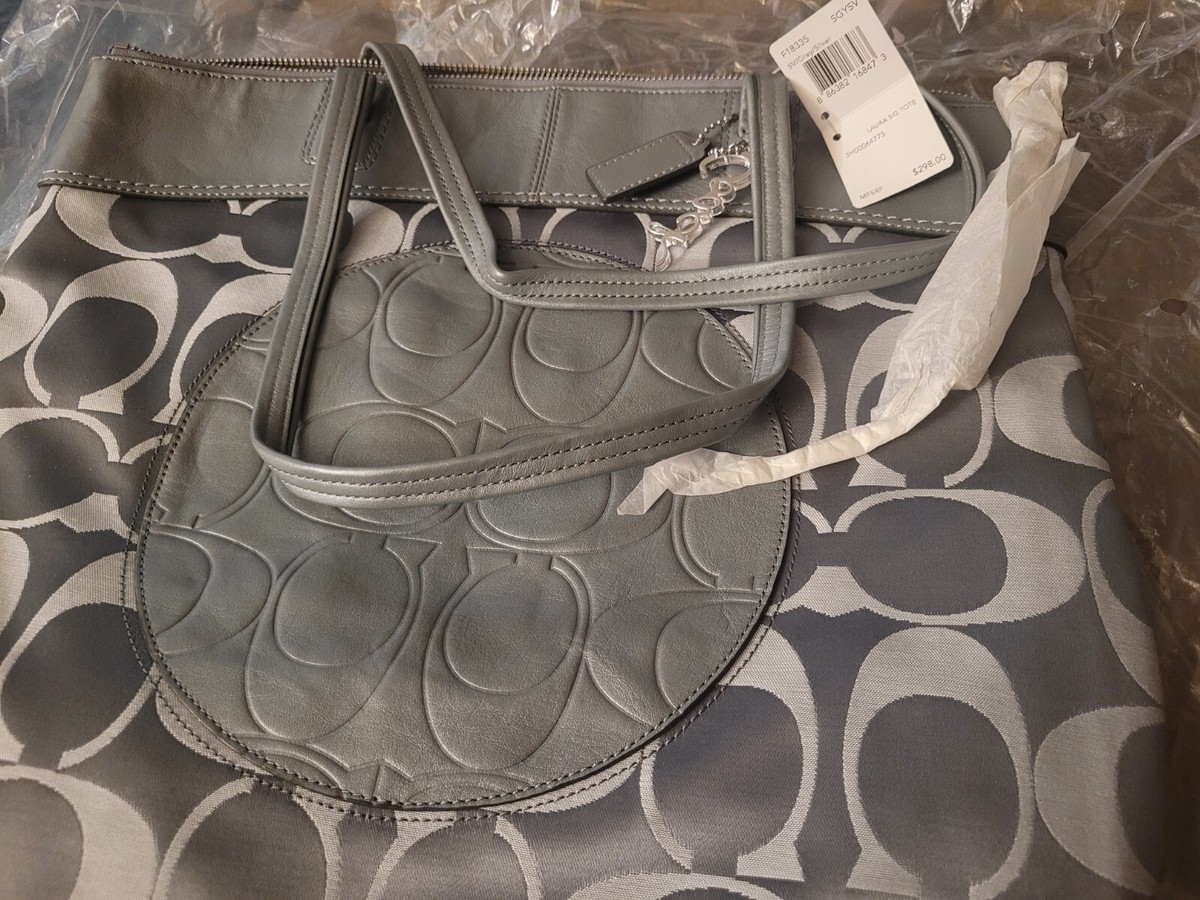 専用⑯ NWT-COACH LAURA SIGNATURE TOTE | eBay