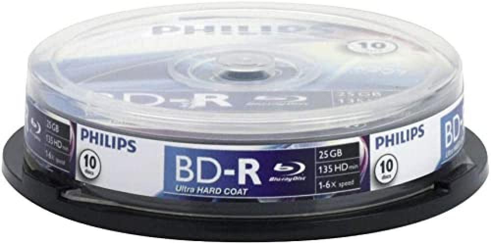 Philips Blu-Ray Recordable 25 GB 6x SP (10 mandrino) - NUOVO