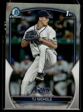 TJ Nichols 2023 Bowman Draft Chrome 1st Refractor D Card #BDC-153
