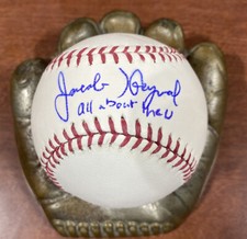 JACOB HEYWARD Signed Inscribed “All about the U” OMLB Giants