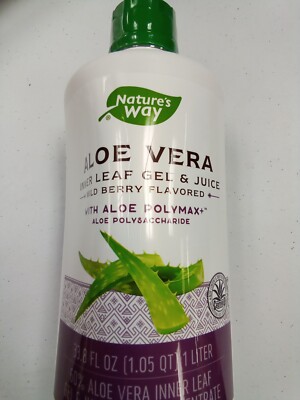 Nature's Way Aloe Vera, Gel & Juice, Wild Berry Flavor