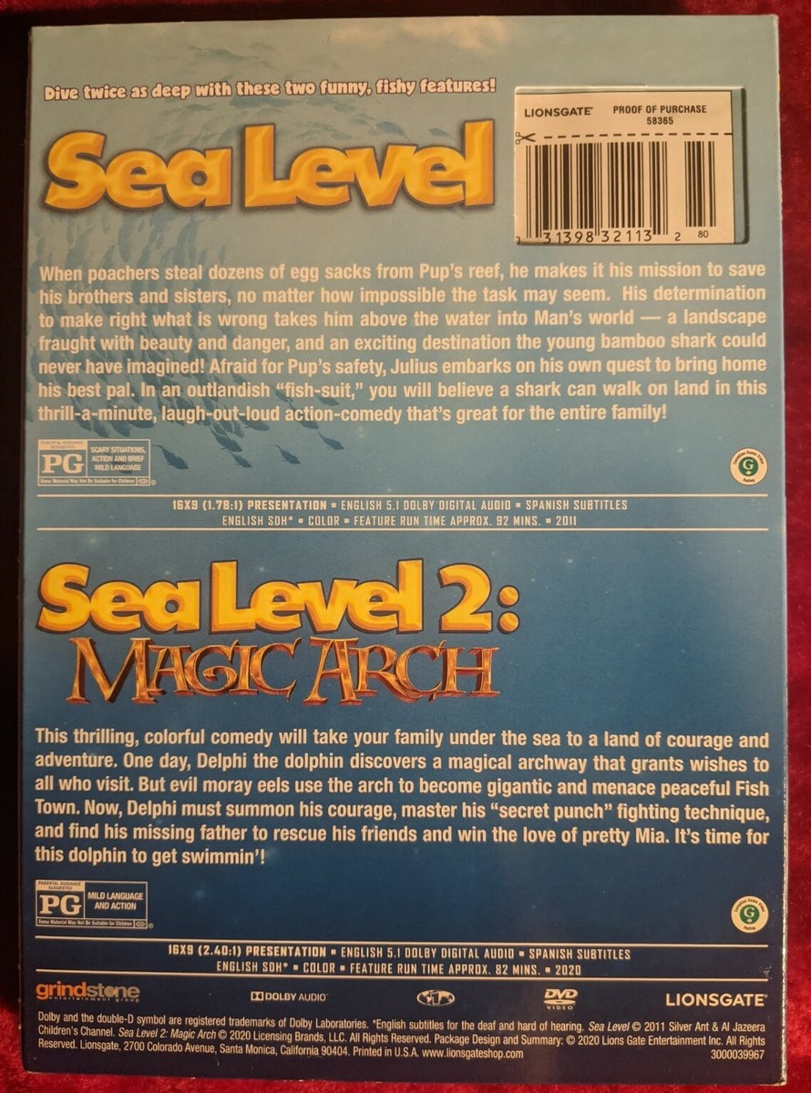 Sea Level & Sea Level 2: Magic Arch Double Feature (DVD) New