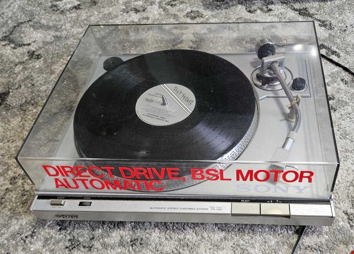 Working Sony PS-242 Direct Drive Turntable Record Player - VL 37G