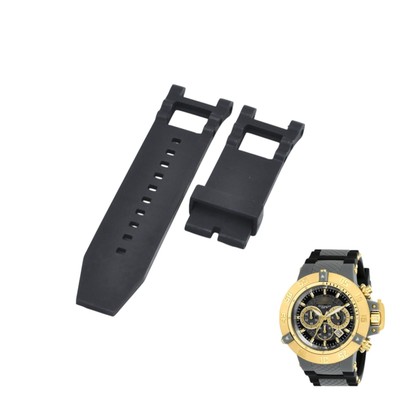 Subaqua 0930 28mm Black Rubber Watch Strap For Invicta