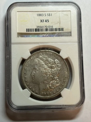 1883-S MORGAN DOLLAR NGC XF45 TOUGHER DATE