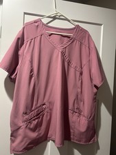 Woman’s XXXL Dusty Rose Scrub Top