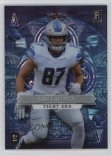 2023 5 Card Draw Stacked Deck Holo-Lux Blue Stealth Foil 1/2 Sam LaPorta 1eu9