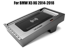 Car Wireless Charging Phone Fast Charger For BMW X5 F15 X6 F16 2014-18 Console