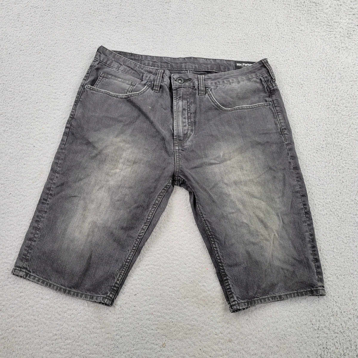 Short Homme Buffalo David Bitton Slim Stretch Délavé Clair - Taille W30 - Neuf Avec étiquette