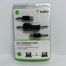 Belkin Easy Transfer Cable for Windows 8 Factory Sealed 8ft 2.4m USB 2.0