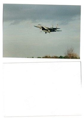 Foto - US Air Force F-15 Eagle Jet im Flug - LEERE RÜCKSEITE