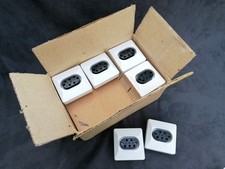 2x Steckdose DDR Kraftstrom Unterputz Drehstrom Bakelit Duroplast 380V Stecker