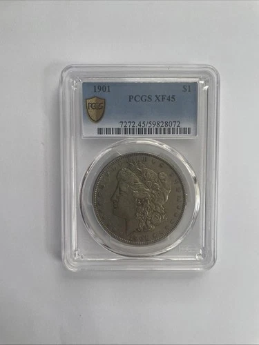 1901 Morgan Silver Dollar PCGS XF45 Circulated Key Date $1