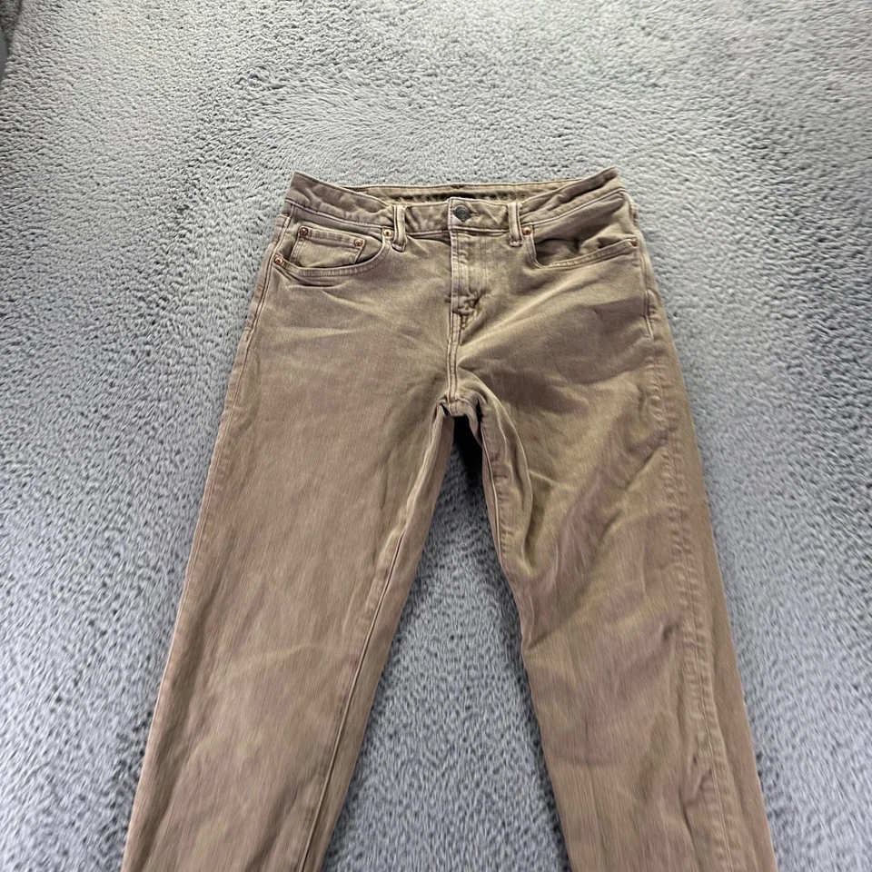Pantalones de mezclilla American Eagle para hombre 30x32 beige algodón elástico calce atlético Foto 2 de 4