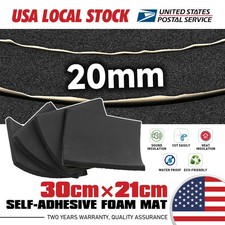 4x 787 Mil 8"x12" Adhesive Neoprene Rubber Sheet Sponge Foam Padding for Craft