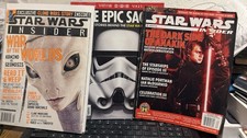 3 Star Wars Magazines Star Wars Insider Issue #2, #66 And The Epic Saga Magazine