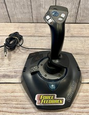 Logitech Wingman Force 3D J-UC10 PC Joystick With USB Adapter Force Feedback
